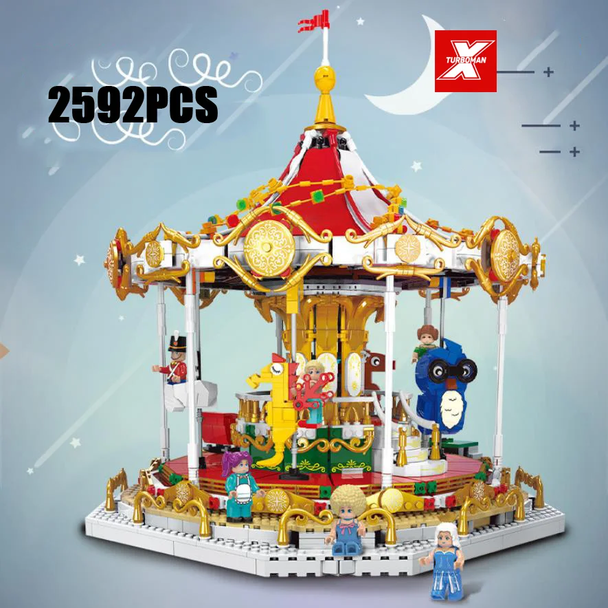 Создание парка развлечений Andersen сказочные сказки карусель moc строительный блок