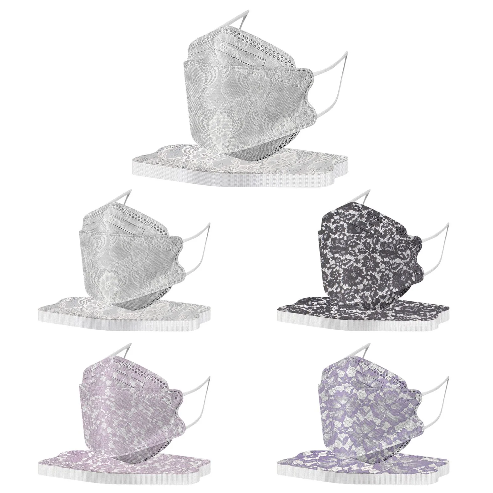 Косплей бандана 50 шт в наборе одноразовые маски взрослая мода красивые кружевные