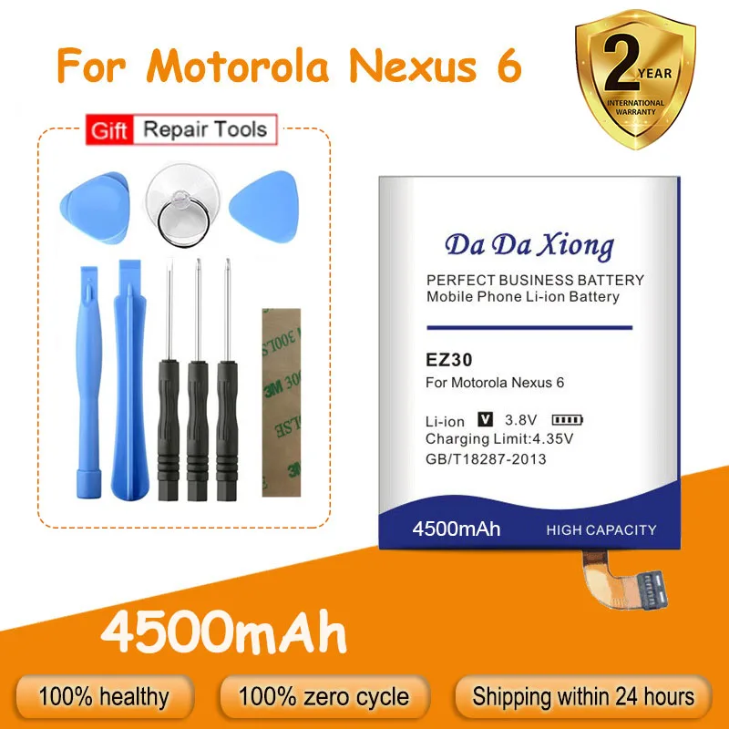 Горячая Распродажа DaDaXiong 4500mAh EZ30 батарея для Motorola Nexus 6 Google XT1115 XT1110 Nexus6 сотовый