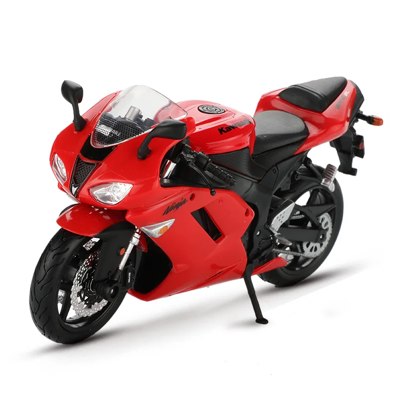 Maisto 1:12 модель мотоцикла Игрушка Сплав мотоцикл Panigale 1199 H2R внедорожные мотоциклы Мотокросс игрушки для детей Коллекция - Цвет: Ninja 6R Red