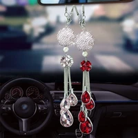 car rearview mirror pendant car interior styling crystal ball hanging ornaments car decoration auto parts