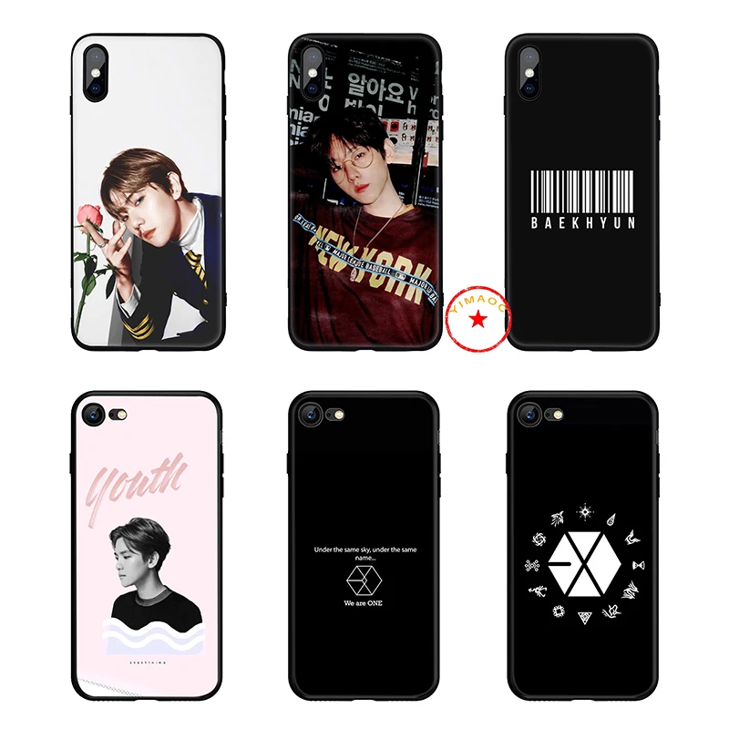 Baekhyun Exo Soft Silicone Phone Case for iPhone 11 Pro Xs Max X or 10 8 7 6 6S Plus 5 5S SE Xr 7Plus Cover |