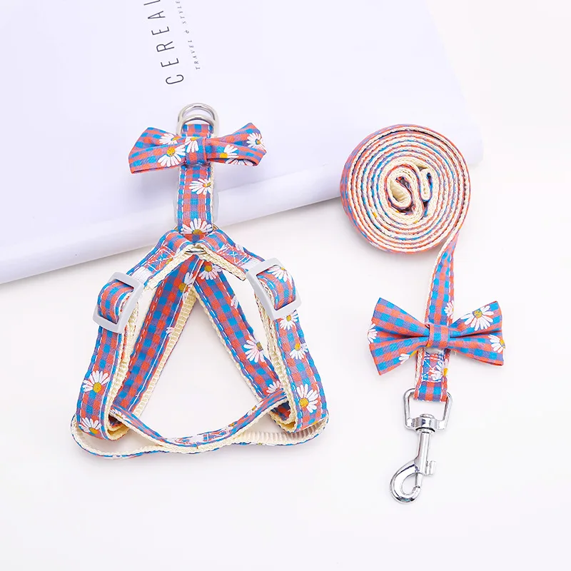 Поводок для собак Регулируемый мягкий двухслойный с милым бантом прогулок и |