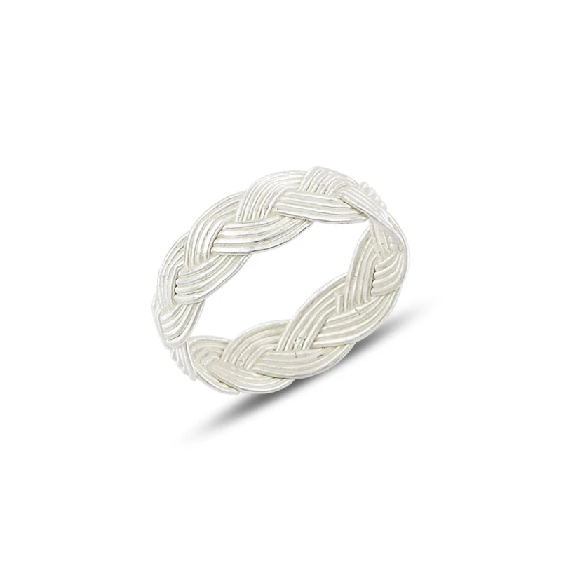 

Silverlina Silver Kazaziye Hand Knitting Ring