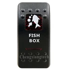 Напечатаны красным переключатель Кепки-Фош коробка-для Лиги генератора сигналов произвольной формы светодиодный светильник автомобиль Лодка кулисный переключатель 12v 24v, крышка только! Нет основания переключателя!