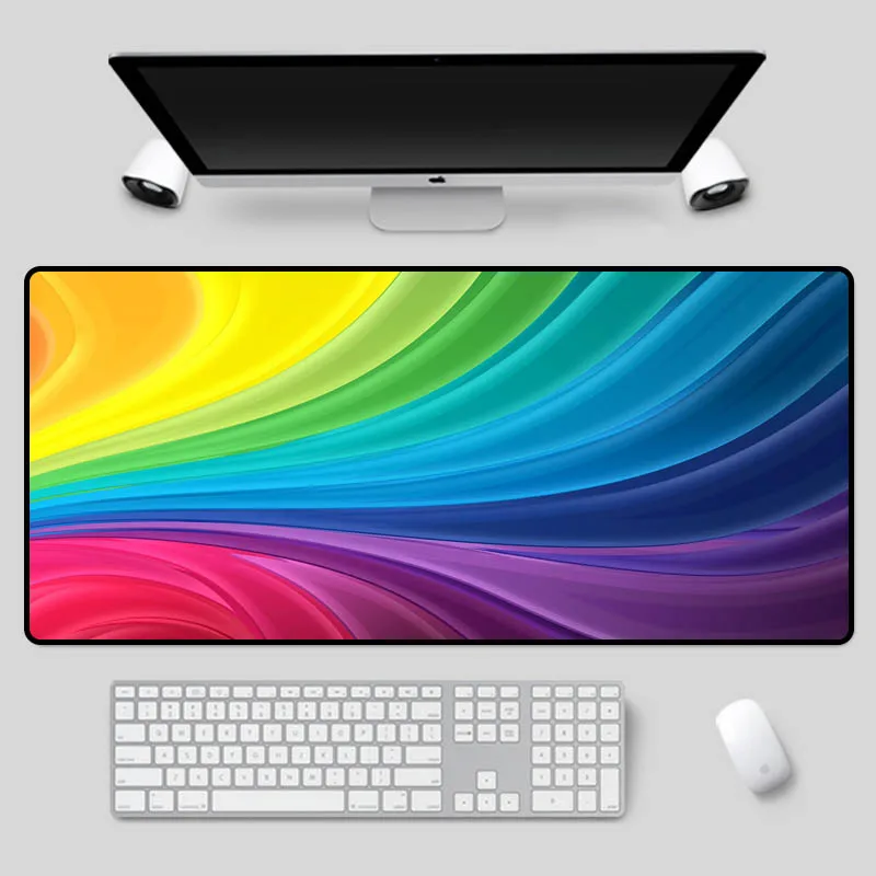 

Коврик для мыши XGZ большого размера с разноцветным рисунком, Настольный коврик, высококачественный домашний нескользящий водонепроницаемы...