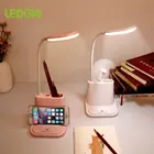 USB лампа сид настольная лампа для учебы, Перезаряжаемые сенсорный Регулировка затемнения светодиодные настольные лампы для детей Дети журнальный столик прикроватная тумбочка для гостиной и спальни