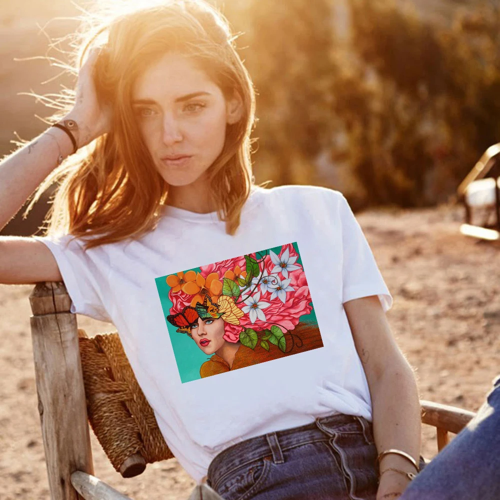 Хлопковая эстетичная футболка BLINGPAW в стиле Харадзюку винтажные Женские топы с