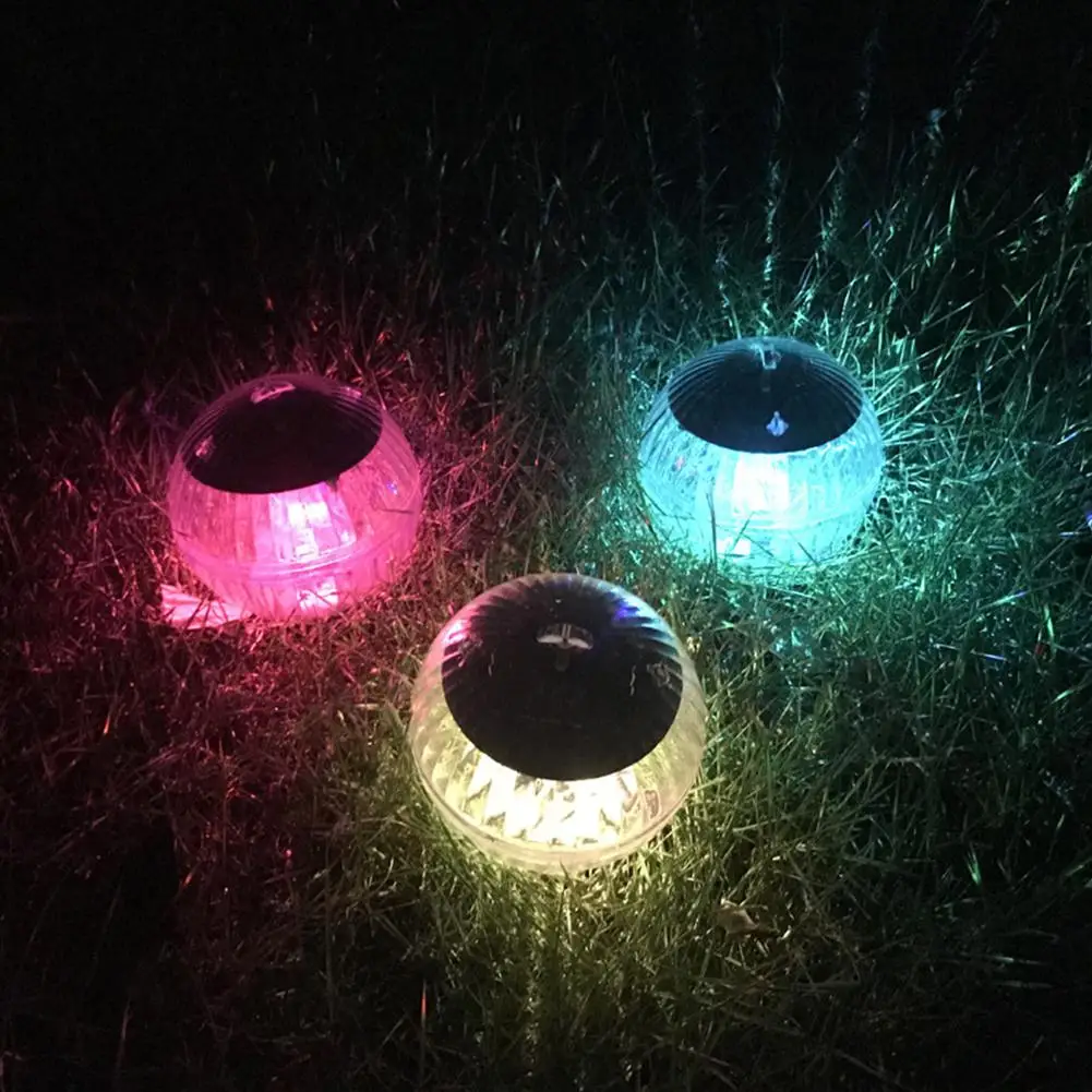 Waterproof LED Ball Shaped Solar Floating Lamp Multi-color Swimming Pool Lake Home Garden Lawn Decoration | Освещение