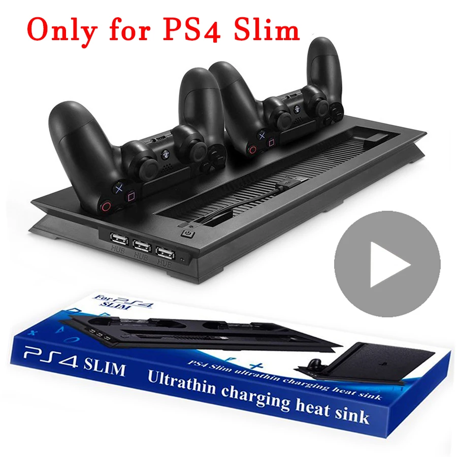 Док станция для зарядки аккумуляторов Sony PS4 Playstation Play Station PS 4 Slim игровая консоль с