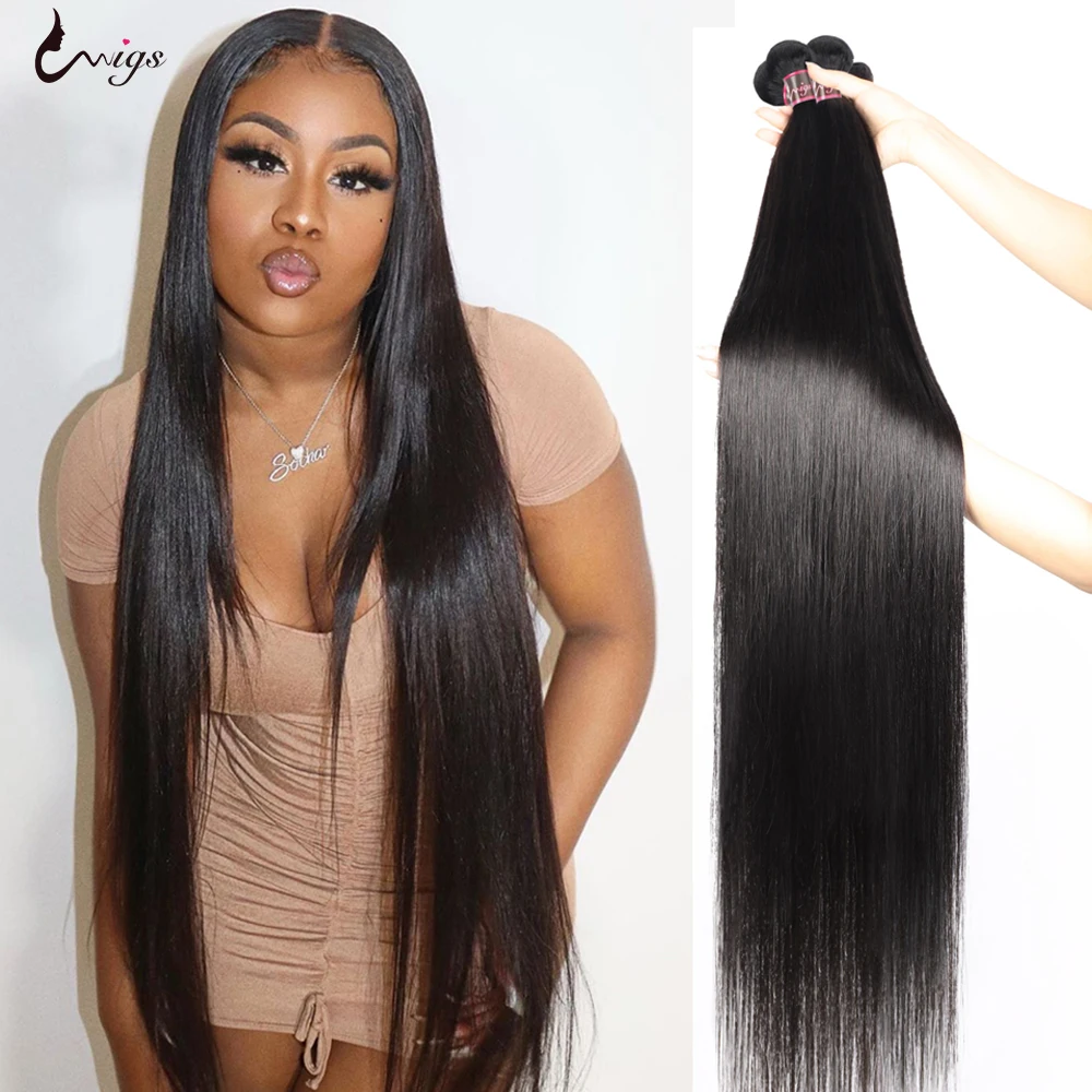 Пряпряди UWIGS бразильские пупряди волос 100% человеческие волосы Remy для наращивания