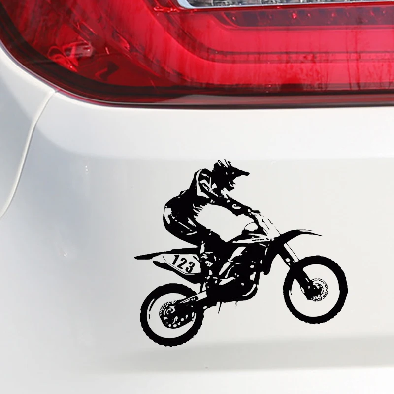 

JDM 4x4 Off Road Motorcycle Cartoon Graffiti Car Sticker Styling Bumper Cover Scratches Sunscreen Decal Accessories KK10*9cm