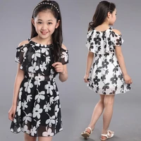 girls dresses 2021 summer chiffon kids dresses flower children clothing princess party dress for girls clothes 4 6 8 10 12 years
