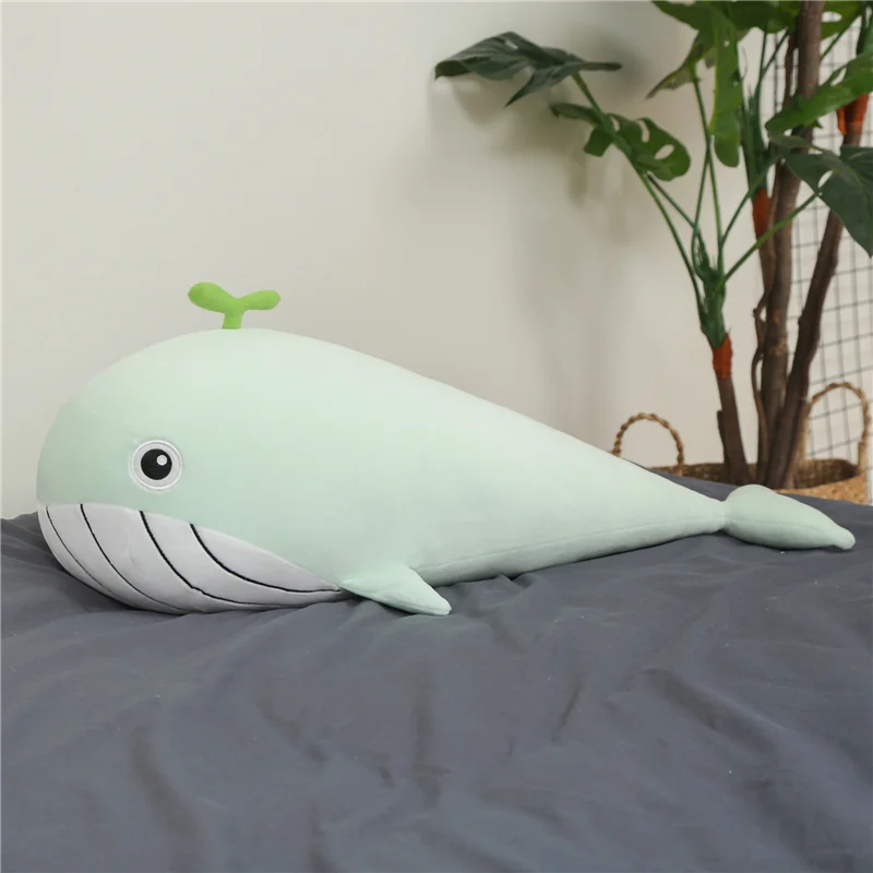 

65-120cm Super Soft Plush Toy Sea Animal Big Blue Whale Soft Toy Stuffed Animal Children's birthday gift