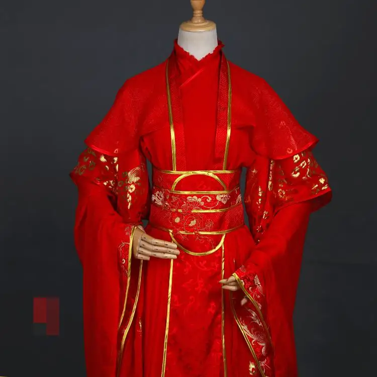Китайский аниме Tian Guan Ci Fu Xie Lian карнавальный костюм красное свадебное платье
