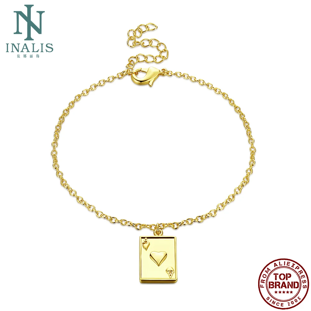 INALIS для женщин браслет цвета: золотистый Цвет игральные карты чехол с принтом