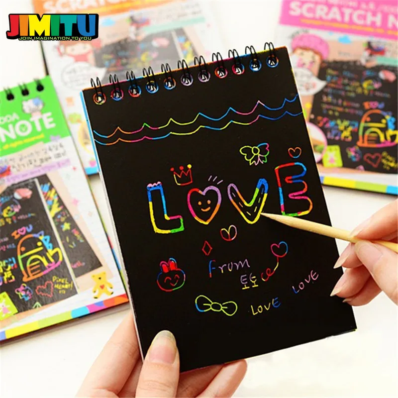 JIMITU DIY живопись каракули царапины игрушки волшебная Красочная доска для
