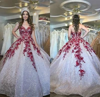 2020 lace up luxury quinceanera dresses appliqued sequins sweetheart tulle floor length sweet 16 dresses vestidos de ball gown