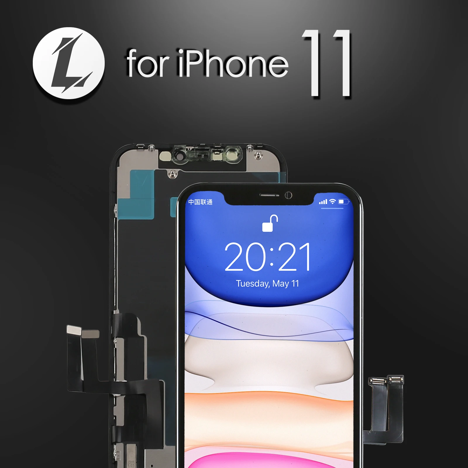 for iPhone 11 Screen Replacement for iPhone 11 Touch Digitizer Screen Assembly LCD Display Full Tools kit 3D Touch True Tone