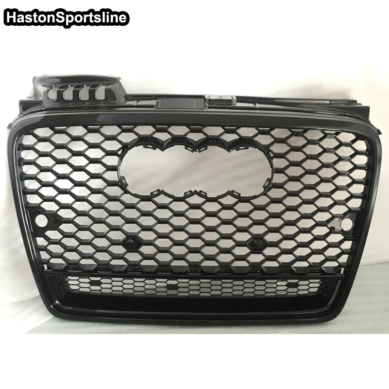 

A4 B7 Racing Grills Front Bumper Hood Guard for Audi A4 B7 Standard Bumper 2005-2008 Car Accessories for Quattro Style