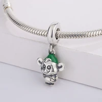 925 sterling silver one of the animal zodiac signs little mouse pendant charm bracelet diy jewelry making for pandora