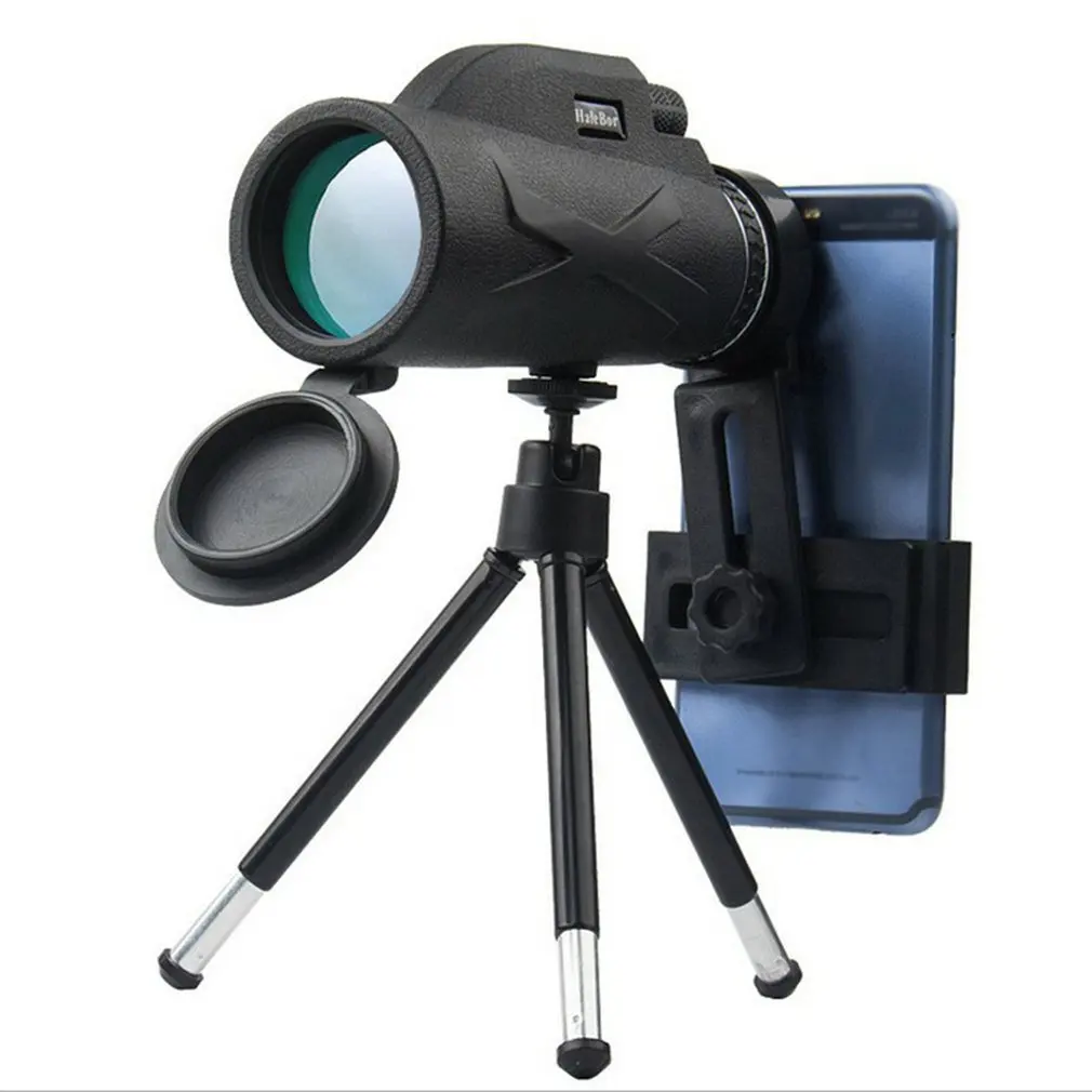 

80X100 Portable Monoculars Night Vision HD Mobile Phone Telescope with Phone Clip Tripod for Watching Traveling Hiking