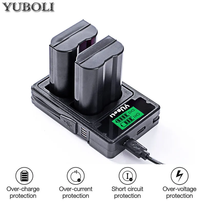 EN-EL15 RU EL15 EN-EL15a ENEL15a RU EL15a Батарея+ USB Dual Зарядное устройство для Nikon D850 D810 D810A D750 D500 D7500 D7200 D7100