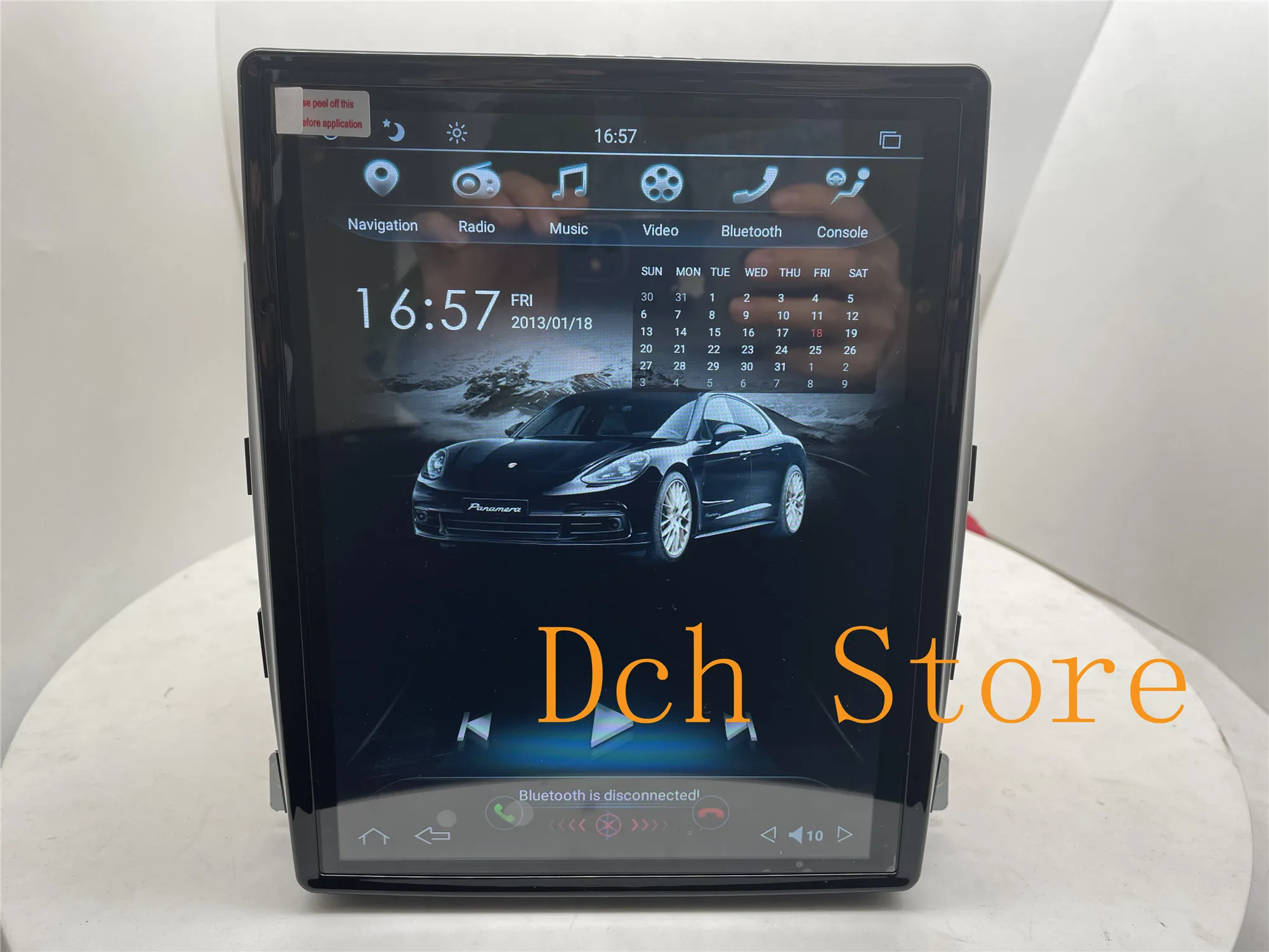 Вертикальный автомобильный DVD плеер 10 4 дюйма в стиле tesla Android 9 0 GPS навигация радио