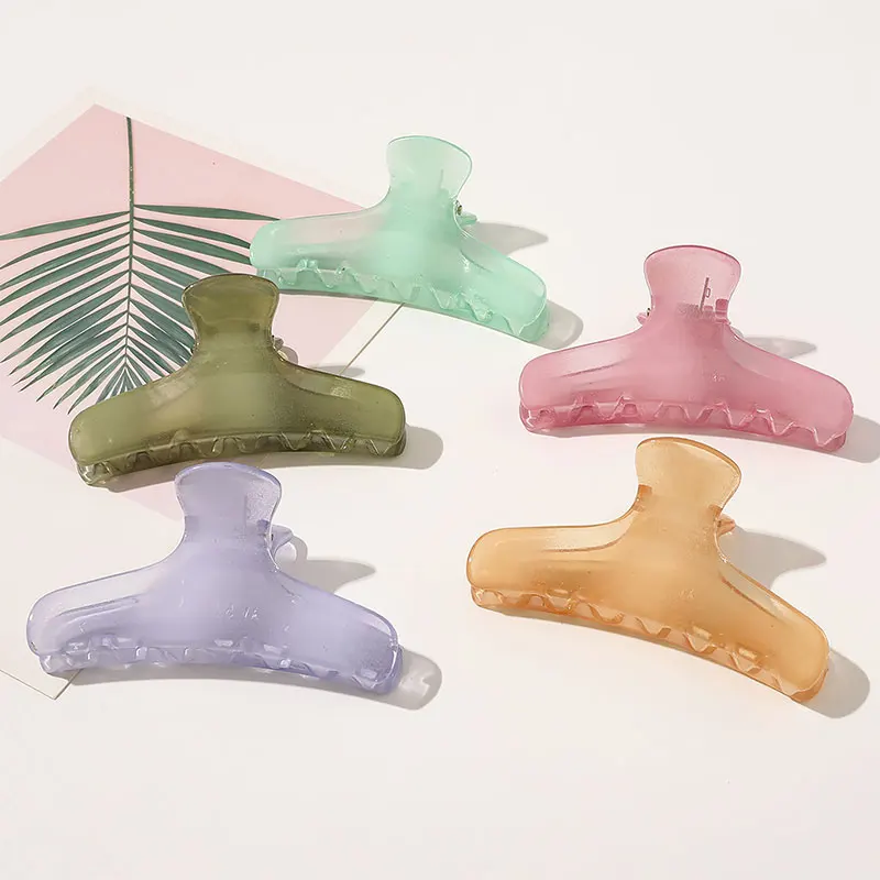 Зажим для волос с градиентом желеобразного цвета зажимы женские инструменты