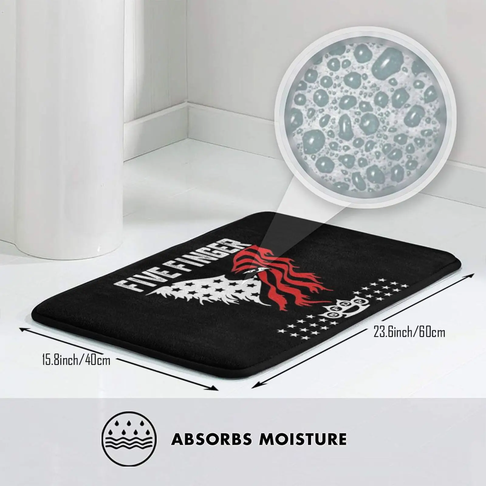 Подарочный коврик с пятипальцевым скелетом Death Punch мягкий пятью пальцами