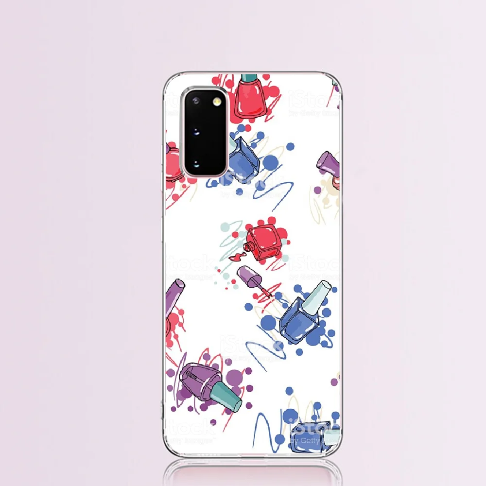 

NBDRUICAI Art Multicolored Nail Polish Bottle TPU Soft Silicone Phone Case Cover for Samsung S9 plus S5 S6 S7 edge S8 S10 plus