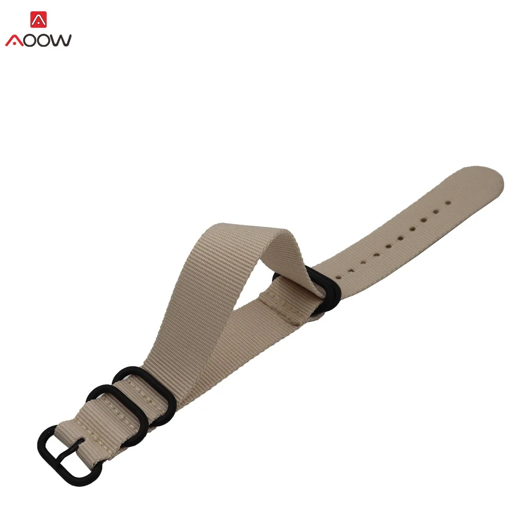 Ремешок нейлоновый сверхпрочный для наручных часов Модный сменный полосатый