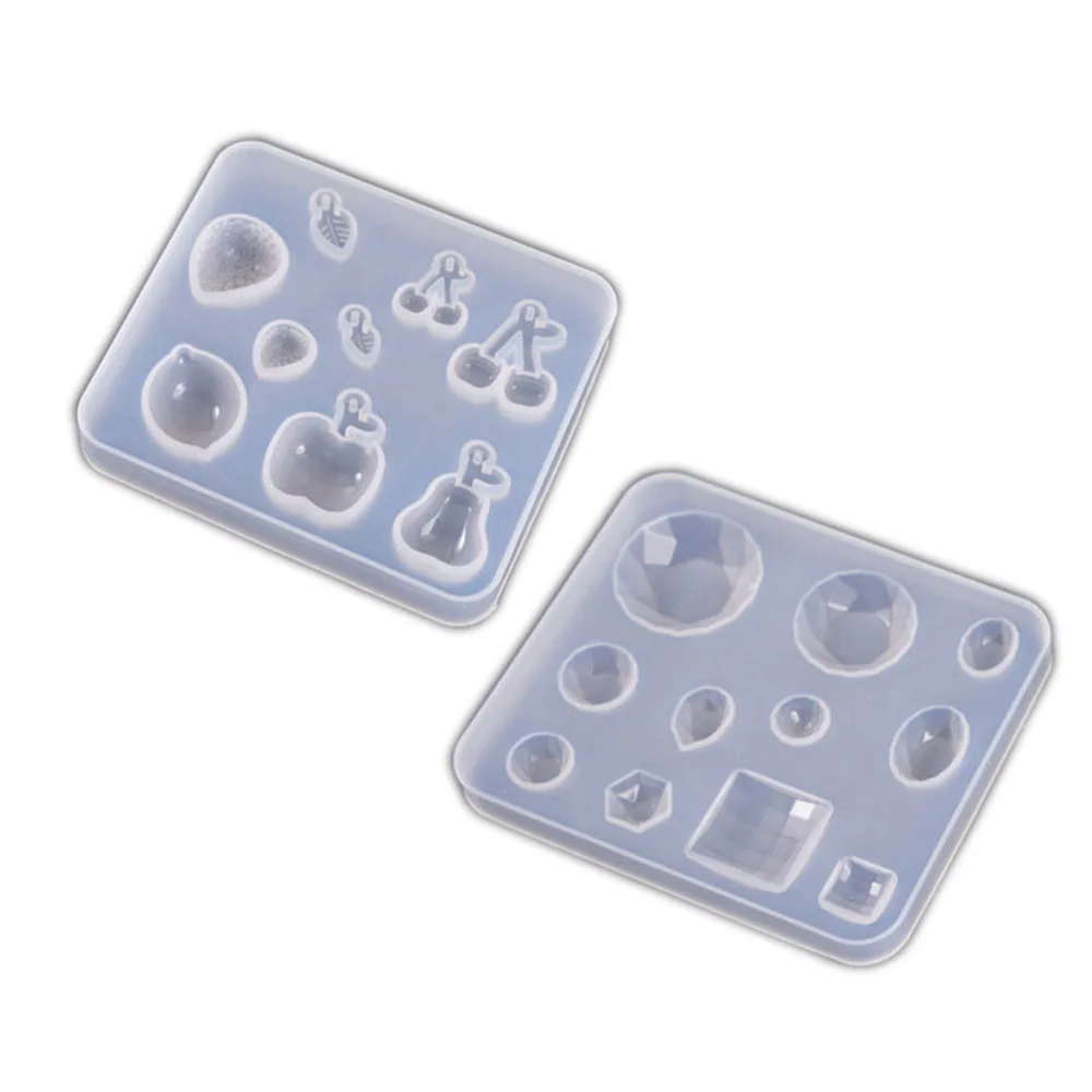 

1pcs Supplies Strawberry Lemon Apple Cherry Fruit Diamond Silicone Resin Mold Assorted Soft Mold For DIY Jewelry Pendant Earring