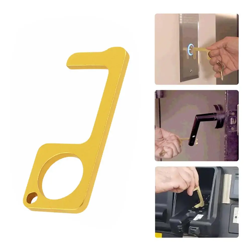 Не сенсорный открытый защитный инструмент Портативный Анти зародыши Лифт кнопка