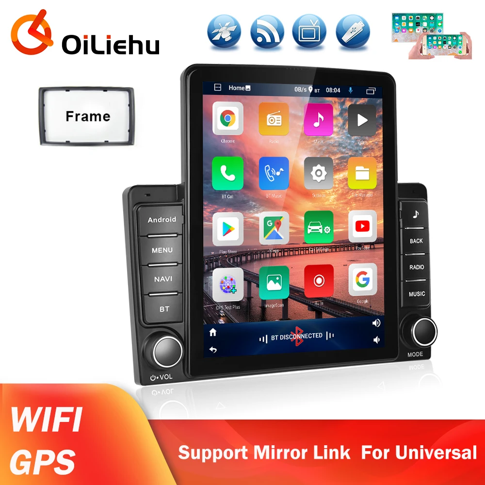 

Автомагнитола OiLiehu, 2 Din, Android 10,0, 9,5 дюйма, GPS, RDS