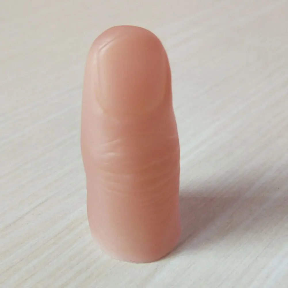 2 шт наконечник большого пальца с Красной тканью Волшебные трюки ткань шарф Disapper