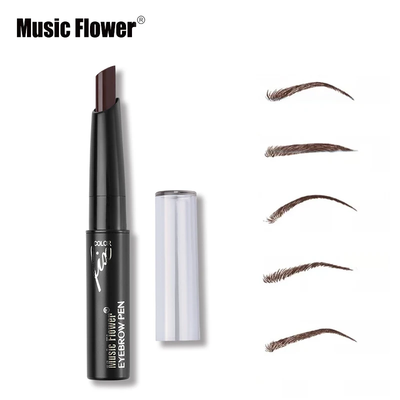 Косметика для макияжа глаз от бренда Music Flower 4 цвета шелковая ручка бровей