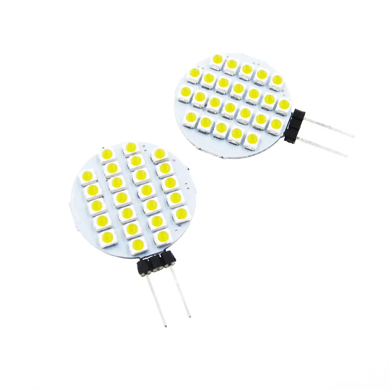 10 шт. G4 24 светодиодные лампы 2835 SMD RV точечное освещение Морская Лодка лампа для