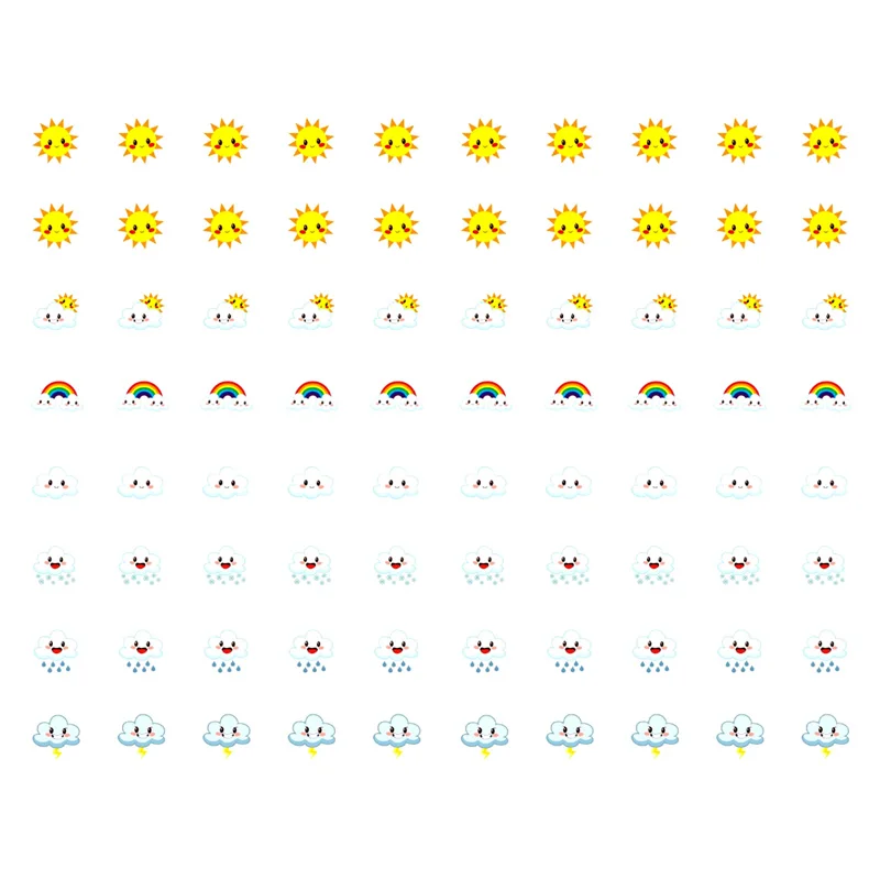 1 шт. Kawaii Weather Sun Cloud DIY украшения Скрапбукинг блокнот канцелярские наклейки Precut Art
