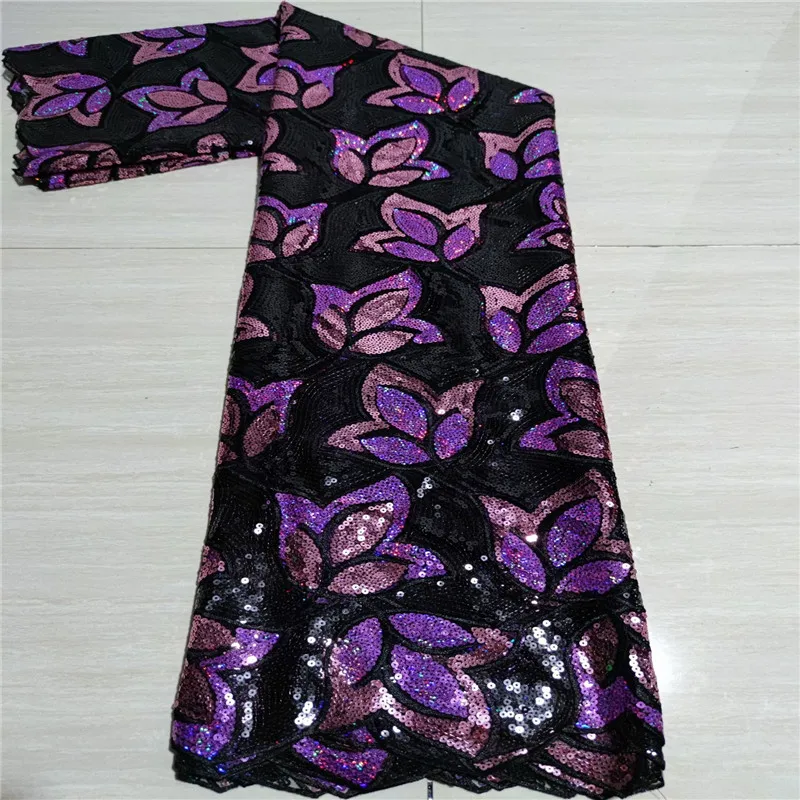 Новейший дизайн французская сетчатая кружевная ткань красный