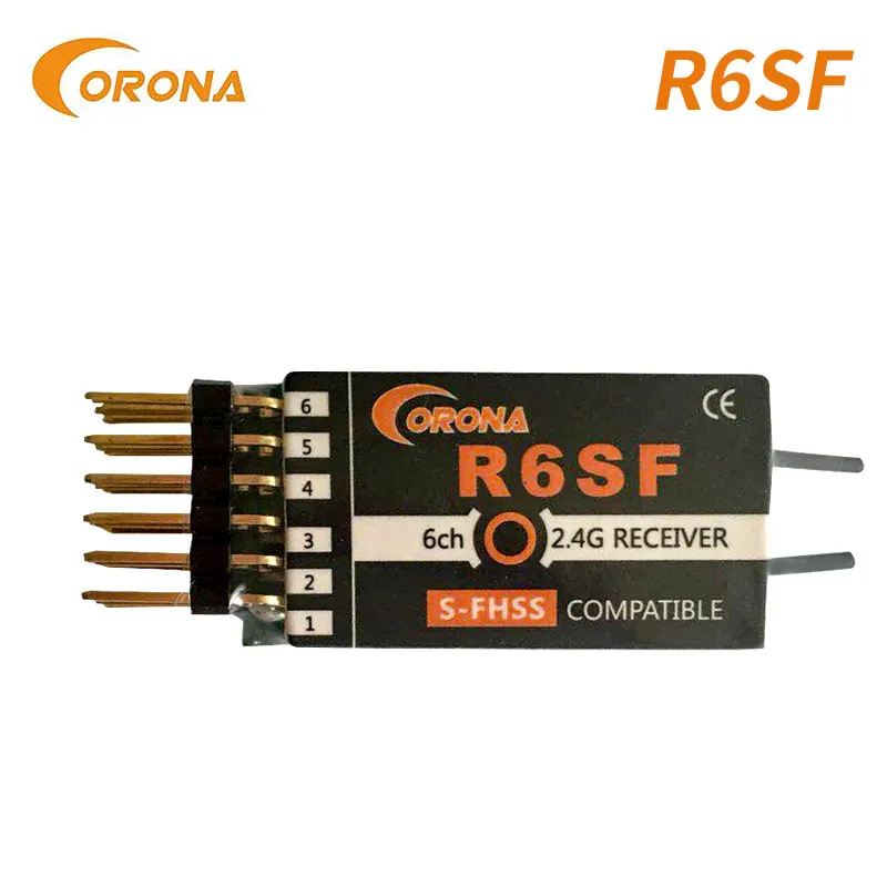 Ресивер Corona 2 4G R4SF R6SF R8SF S FHSS/FHSS совместимый с FUTABA FHSS T6J T8J T14SG 16SZ|Детали и аксессуары|