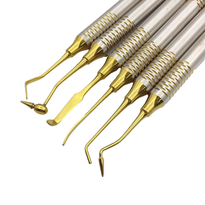 6 шт./набор шпатель с титановым покрытием | Красота и здоровье