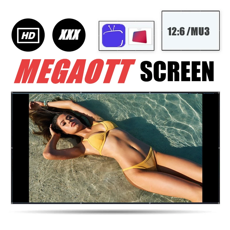 

MEGAOTT Screen Projection Accessories megaott 4:3 4K HD Accessories