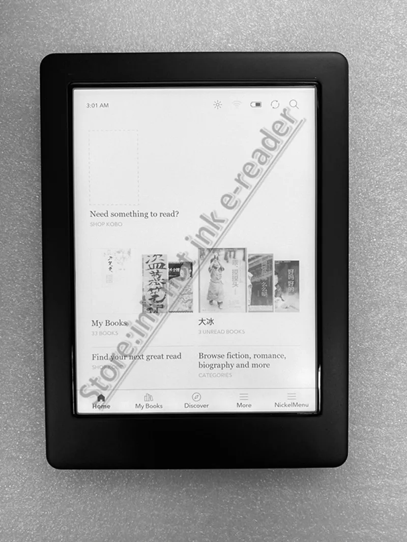 Электронная книга 4G сенсорный экран 1448x1072 6 дюймов черные чернила KoBo glo HD 300PPI новая