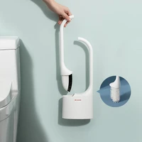 design universal toilet brush for toilet cleaning bathroom accessories white hanging wall mounted wc accessories