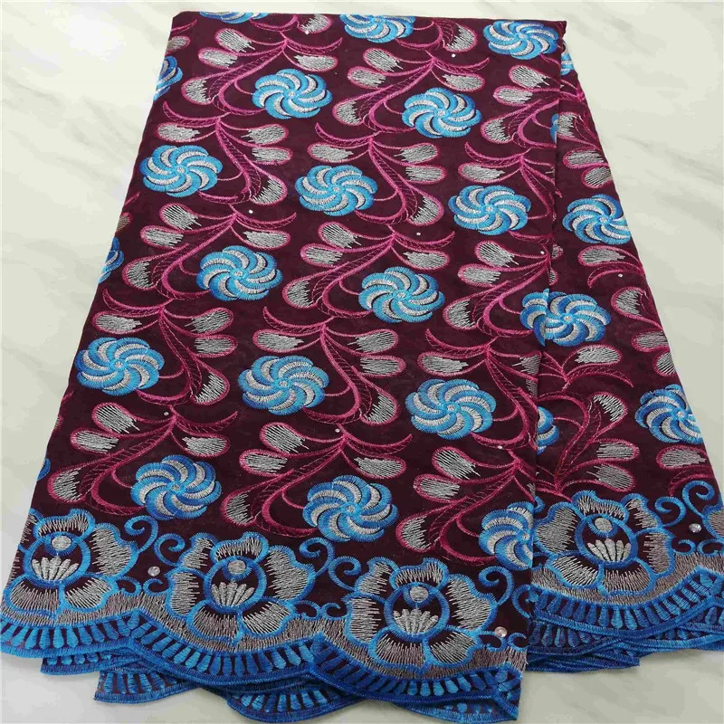 

High Quality Swiss Voile Lace African Lace Fabric African Swiss Cotton Embroidered 100% cotton fabric For Party Dress 13L051506