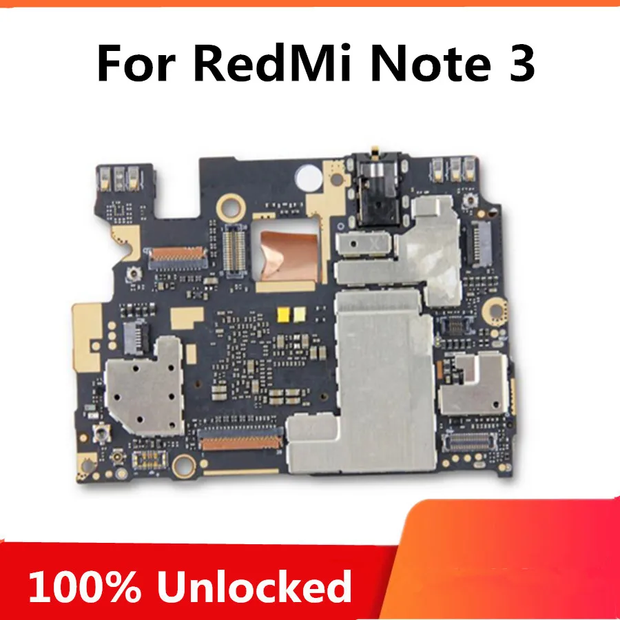 Оригинальная разблокированная Логическая плата для Xiaomi Redmi Hongmi Note 3 материнская с