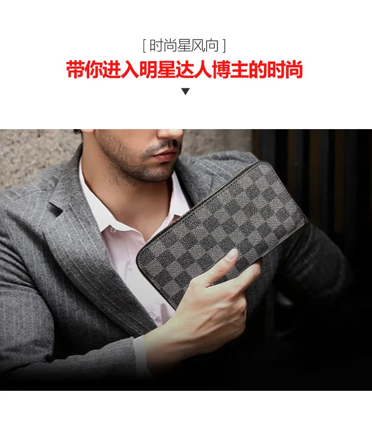 

2021 Men's Wallet Thin Slim Wallet Leather Long Male Clutch Woman Bolsas Coin Hand Purse Pocket Cartera Hombre Billetera