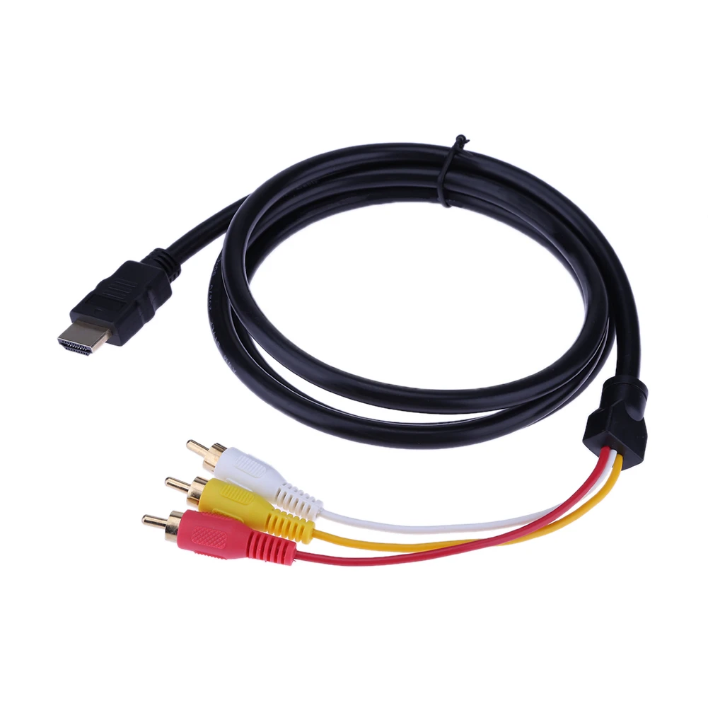 1 5 м HD HDMI Совместимость с 3RCA av кабелем 7 мм позолоченный Аудио кабель конвертер
