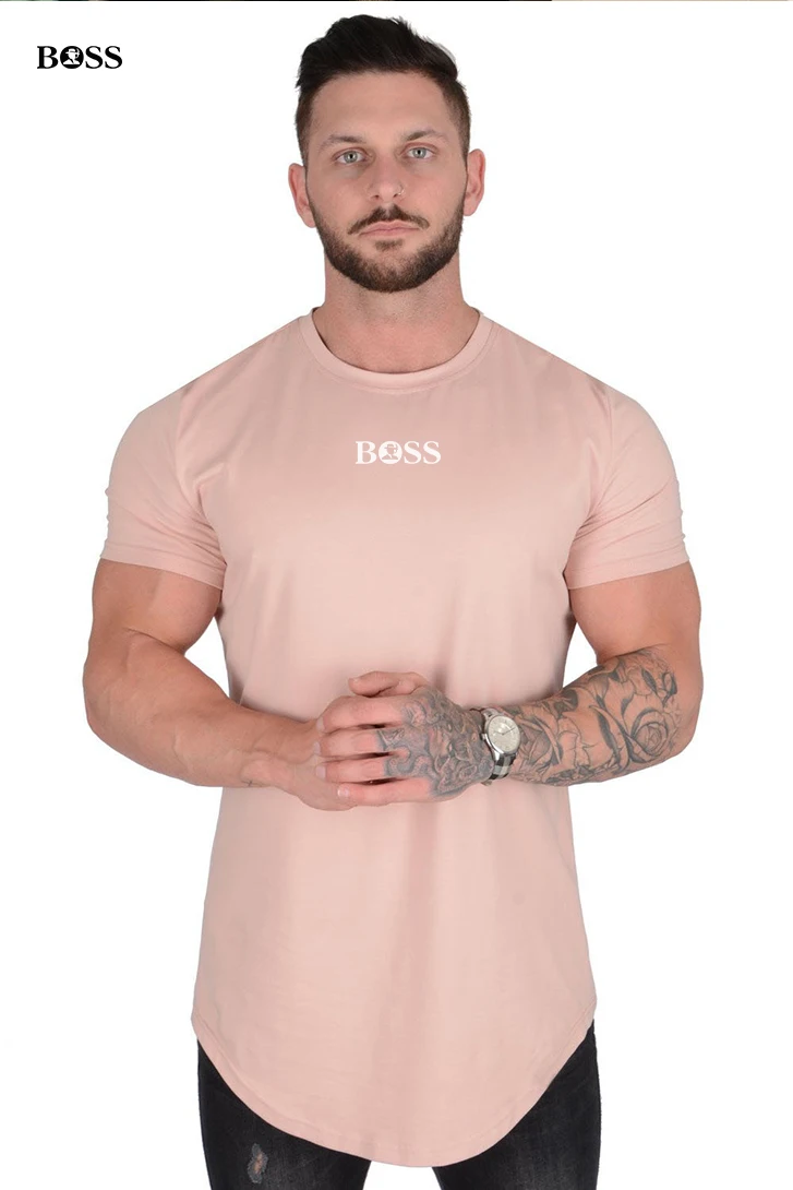 

Pure cotton T-shirt, men's high-end cotton short-sleeved flared hem hip-hop T-shirt
